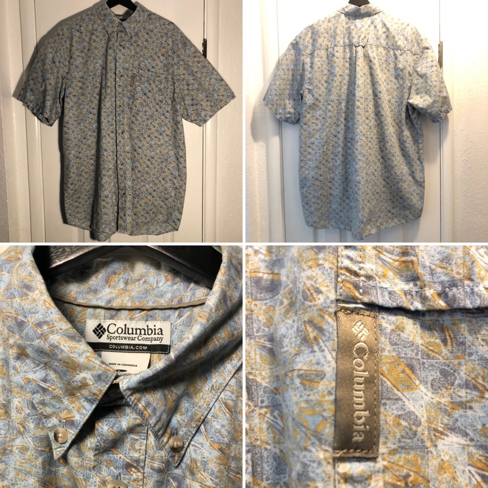 Columbia button down short sleeve